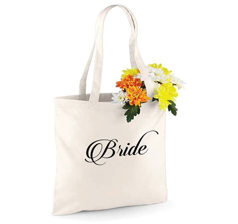 Wedding Tote Bag Bride Bridesmaid Etsy