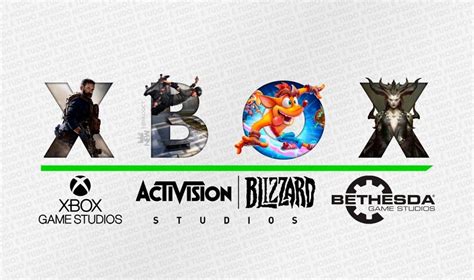 Xbox Game Studios Com Activision Blizzard Uma Imagem Mostra Todas As