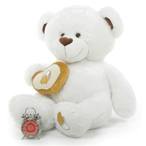 Chomps Big Love 42 White Valentine Teddy Bear Giant Teddy Bears