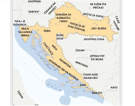 Karta Hrvatske Gradovi