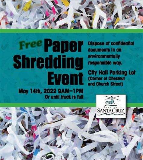 Free Paper Shred Event Downtown Santa Cruz Ca
