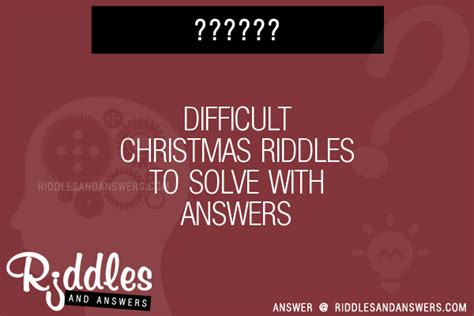 The lampposts are the number 15, the snowmen are the number 4, and the trees are the number 3. 30+ Difficult Christmas Riddles With Answers To Solve ...