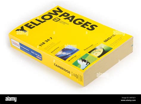 Yellow Pages Phone Book Hi Res Stock Photography And Images Alamy
