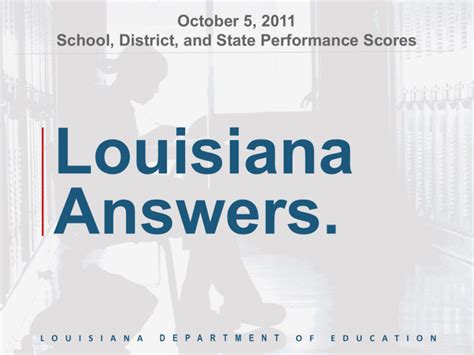 Statewide Results Louisiana Department Of Education