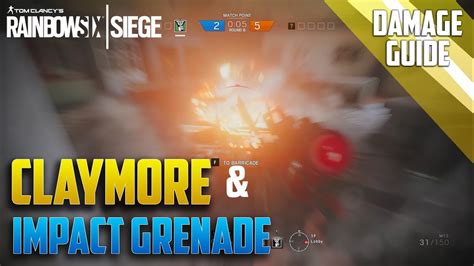 Claymore And Impact Grenade Damage Guide Rainbow 6 Siege Patch 42