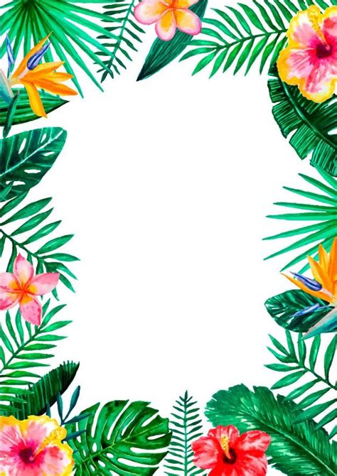 Printable Hawaiian Flower Template