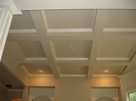 Coffered Ceiling Coffered Ceiling With 1 X 6 Boxes And 3 Crown