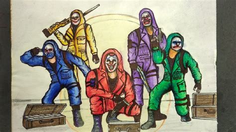 Free fire criminals drawing top 4 criminals. top criminal /Top criminal bundle Drawing / watercolour ...