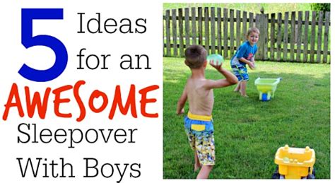 5 Boys Sleepover Ideas Cmon Get Crafty