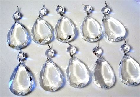 Excellent Quality 2 Chandelier Crystal Teardrops Set Of Etsy