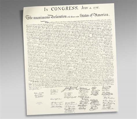 Engrossed declaration of independence, 1776, from the national archives, records of the continental and confederation congresses and the constitutional convention. Declaration of Independence Engraved Print Released by BEP ...