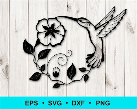 Hummingbird Svg Dxf Png Eps Svg Files For Cricut Cutting Etsy