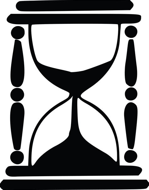 Hourglass Clipart Black And White