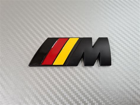 Bmw M Sport Badge German Flag Black