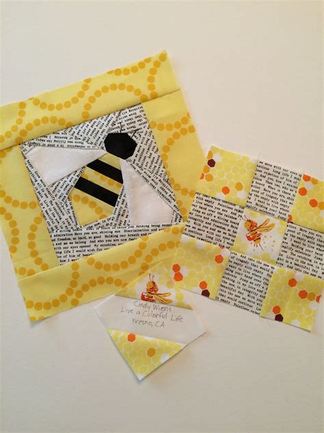 Free Bumble Bee Quilt Block Pattern It’s Such A Fun Block To Make Printable Templates Free