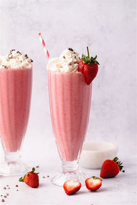 Vegan Strawberry Milkshake Healthy Easy Creamy The Simple Veganista