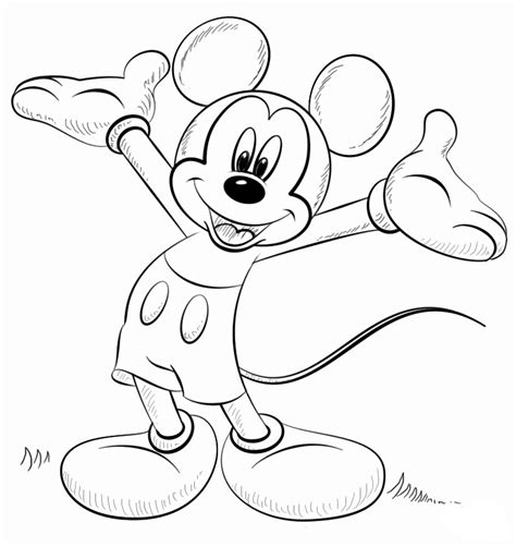 Awali dulu dengan gambar gambar kritik sosial ya! Gambar Polos Mickey Mouse Untuk Mewarnai • BELAJARMEWARNAI ...