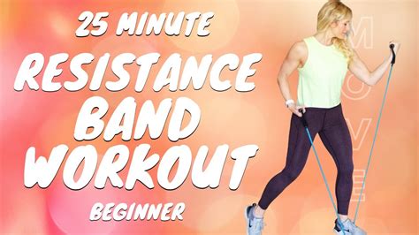 25 Minute Resistance Band Workout Beginner Band Workout Tracy Steen