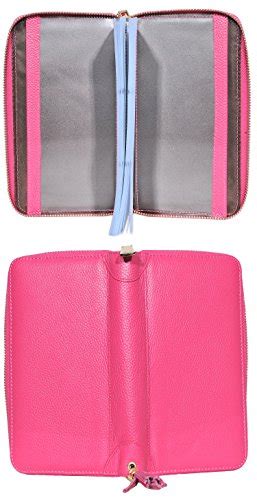 Easyoulife Credit Card Holder Wallet Womens Zipper Leather Case Purse