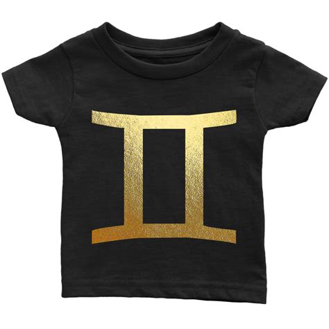 Gemini Gold Sign Infant T-Shirt || Zodiac || Zodiac Sign || Zodiac Gift || Zodiac Shirt ...