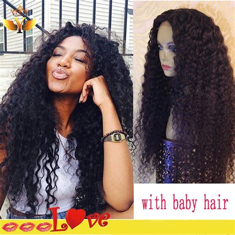 Unprocessed Human Curly Lace Front Wigs Glueless Lace Front Human Hair