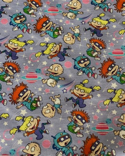 Nickelodeon Rugrats Polyester Fabric By The Yardhalf Yard For Etsy