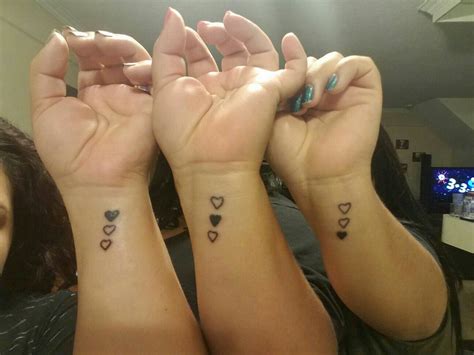 Classy And Simple 3 Sister Tattoo Tattoos 3 Sister Tattoos Sister