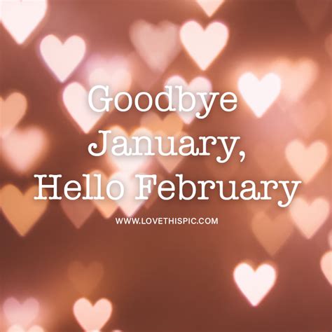 Bokeh Hearts Goodbye January Hello February Pictures Photos And
