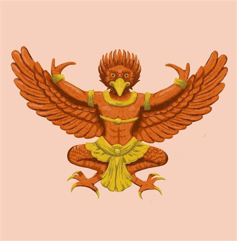 Garuda Is A Bird Creature From Hindu Buddhist And Jain Mythology That