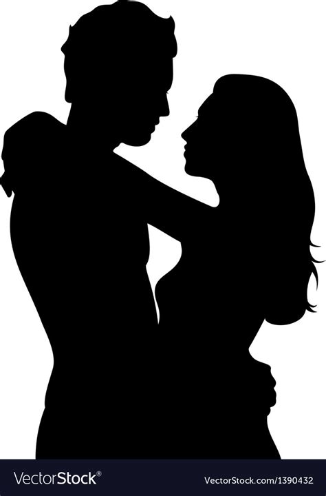 Icon Couple Silhouette Royalty Free Vector Image