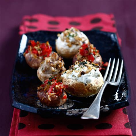 Champignons farcis au chorizo et au fromage frais