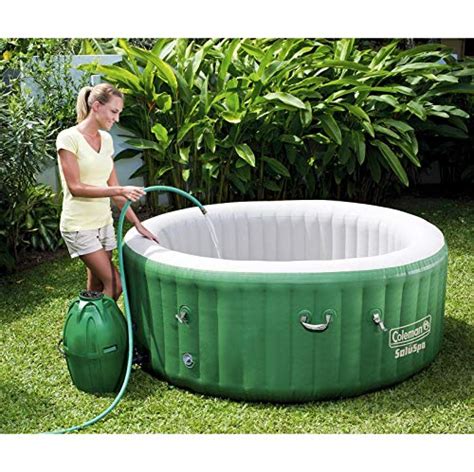 Coleman SaluSpa 6 Person Inflatable Outdoor Spa Hot Tub And Chlorine