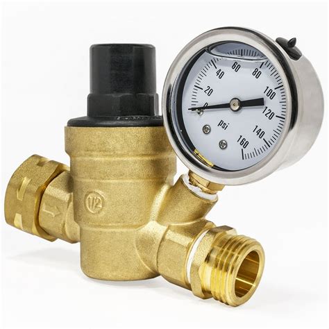 Xtremepowerus Water Pressure Regulator Valve Adjustable Water Pressure