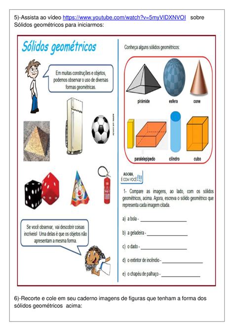 Atividades Sobre Solidos Geometricos 5 Ano