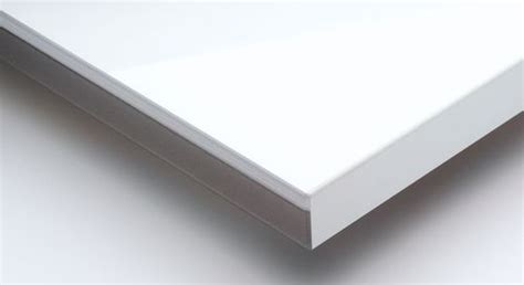 Laminated Boards Metallic White High Gloss Acrylic Laminated Board