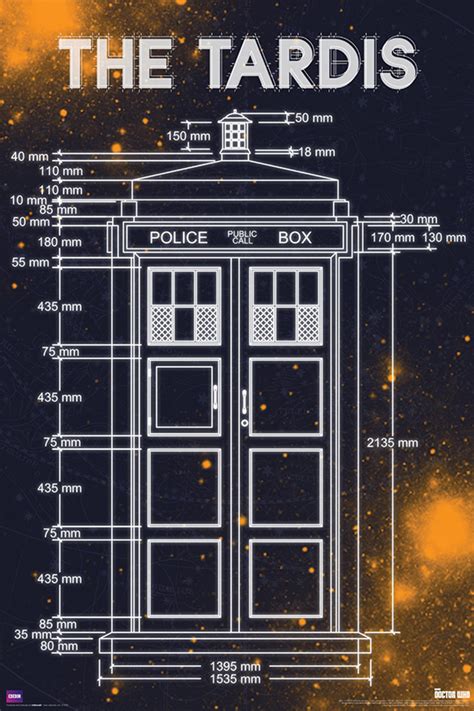 Doctor Who Poster Tardis Measurements Nerdkungfu