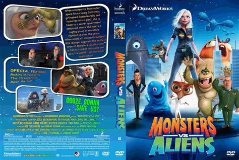 COVERS BOX SK Monster Vs Aliens 2009 High Quality DVD Blueray