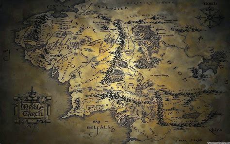 Map Of Middle Earth Wallpapers Wallpaper Cave