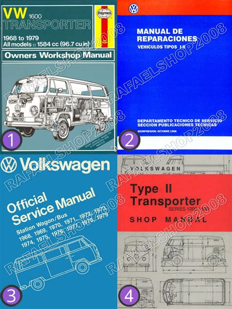 Manual De Taller Volkswagen Combi Transporter T1 T2 Pack Meses Sin