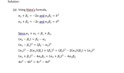 But let's solve it using the new method, applying the quadratic formula. Working with Vieta's formula | Physics Forums