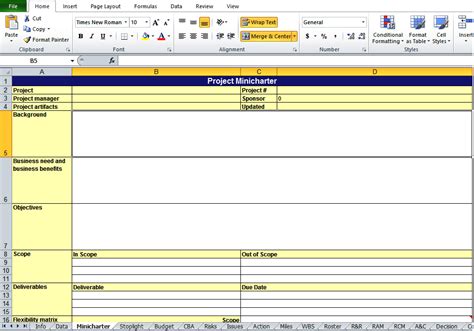Get Project Work Plan Template In Xls Excel Tmp