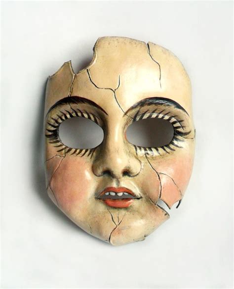 Cracked Porcelain Doll Leather Mask Possibly The First Thing I Ve Ever Created Really Gives Me