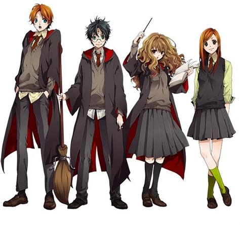 Draw is so fun and easy to do for kids drawing makes kids happy. Así Sería Harry Potter en Versión Anime | Blog Hogwarts ...