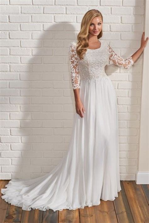 Modest Bridal By Mon Cheri Tr12033 Tulip Sleeve Wedding Dress In 2022