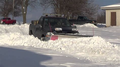 Ford F350 Snow Plowing Gets Stuck Youtube
