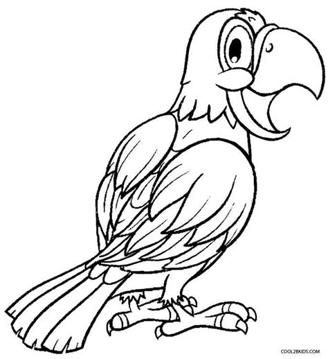 Printable Parrot Coloring Pages For Kids