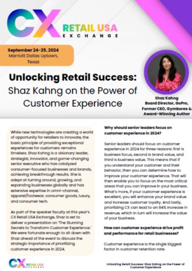 Unlocking Retail Success Shaz Kahng On The Power Of