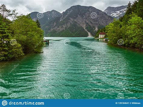 Plansee Lake Tyrol Austria Stock Image Image Of Reflection Plansee