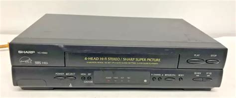 SHARP VC H960U 4 HEAD Hi Fi VCR VHS Cassette Player 47 29 PicClick UK