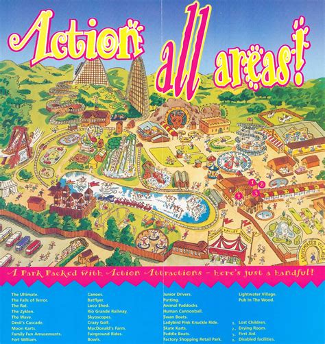 Theme Park Brochures Lightwater Valley Map 1996